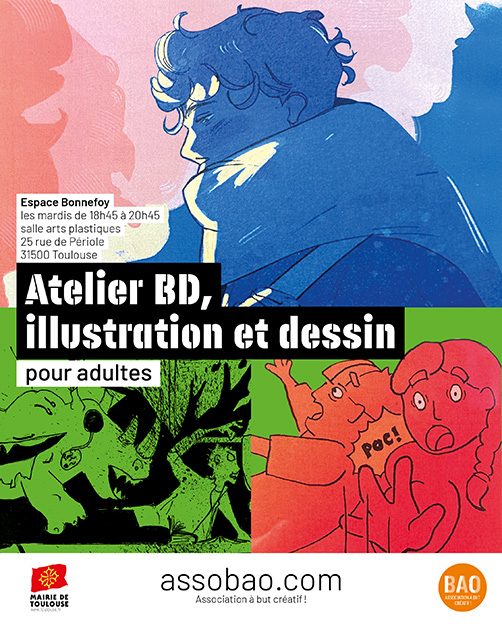 Ateliers et cours de dessin, bd et illustration à Toulouse - 2026/2027