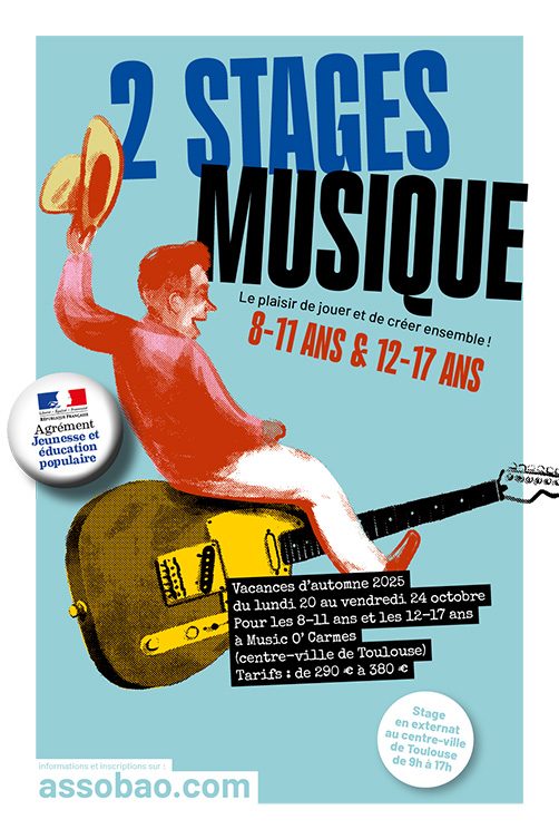 Stage musique pour les jeunes, les enfants et les ados à Toulouse en octobre 2025